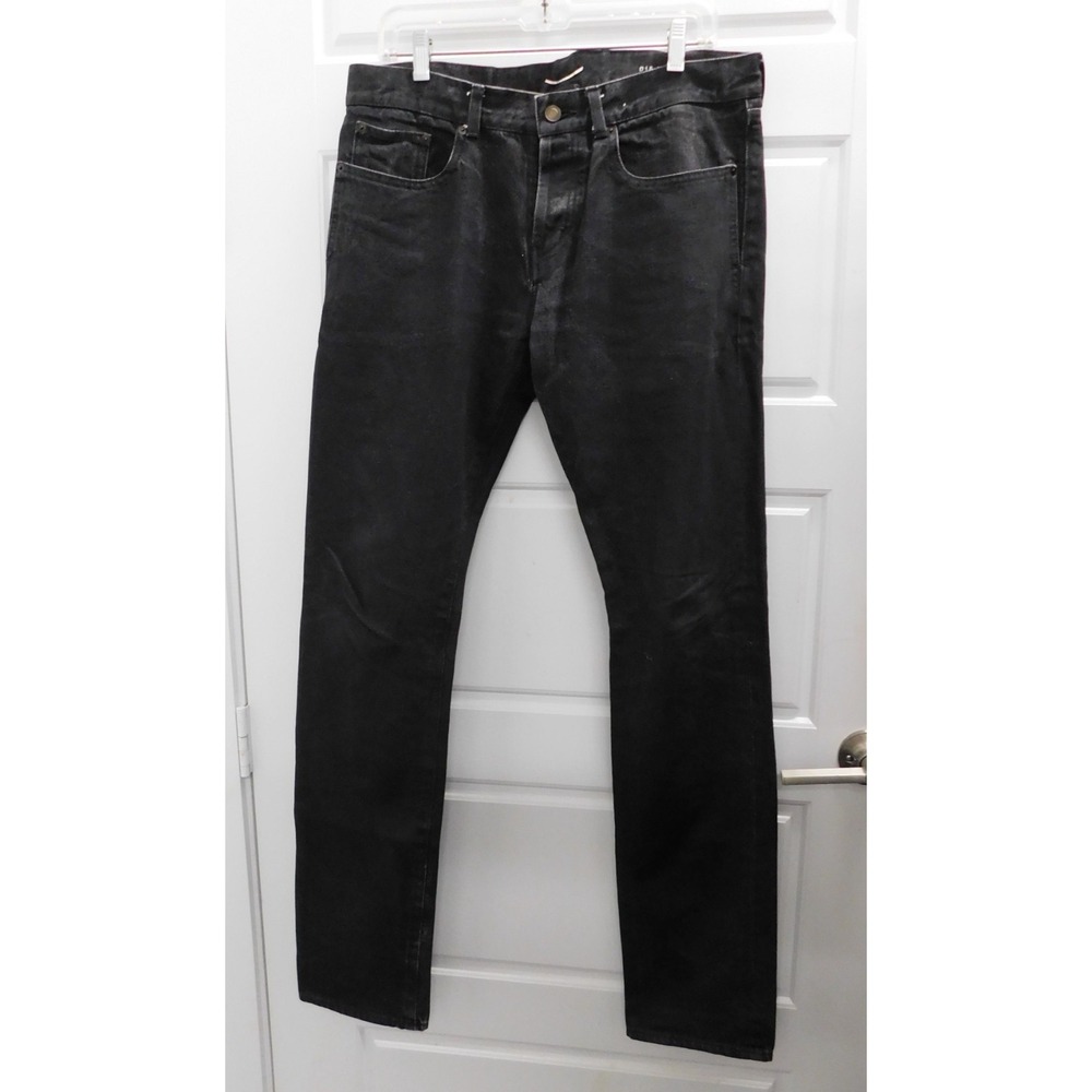 Saint Laurent Jeans Mens 32 Black  D18 M/SL-LW Slim/Skinny